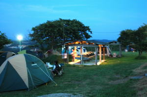 立ち木の有るサイトもある